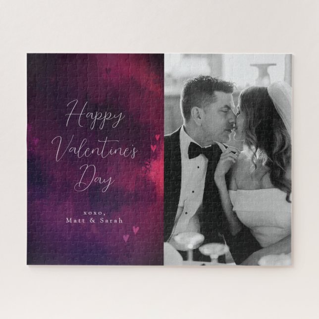 Quebra-cabeça Namorados de Fotografias de Corações em Água (Horizontal)