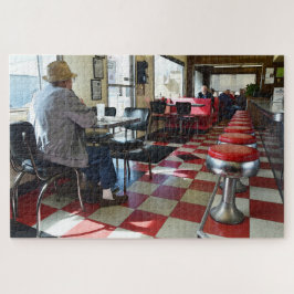Quebra-cabeça Namorados Diner Interior