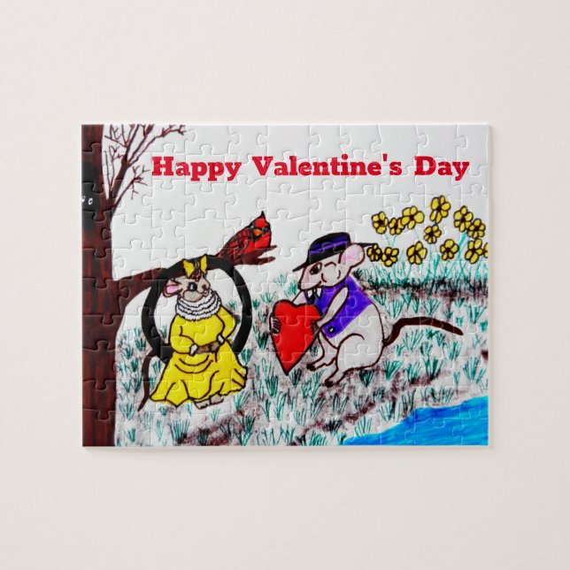 QUEBRA-CABEÇA NAMORADOS MYRTLE MOUSE BE MINHA (Horizontal)