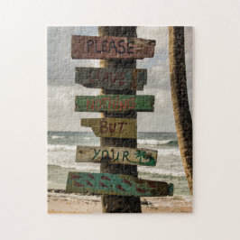 Quebra-cabeça Não deixe nada além de pegadas