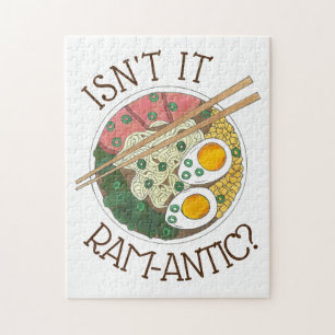 Quebra-cabeça Não é Ram-Antic (Romântico) Ramen Noodles Love?