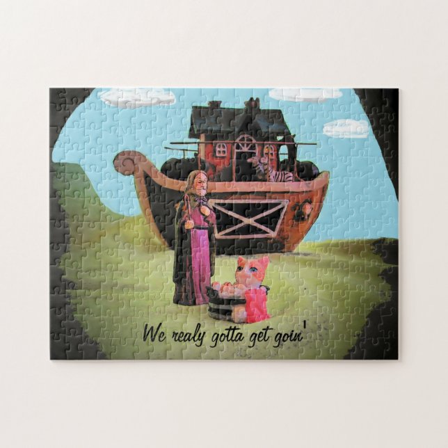 Quebra-cabeça Não perca o barco (Horizontal)