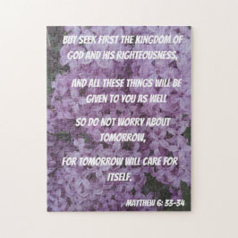 Quebra-cabeça Não se preocupe com a Bíblia de amanhã