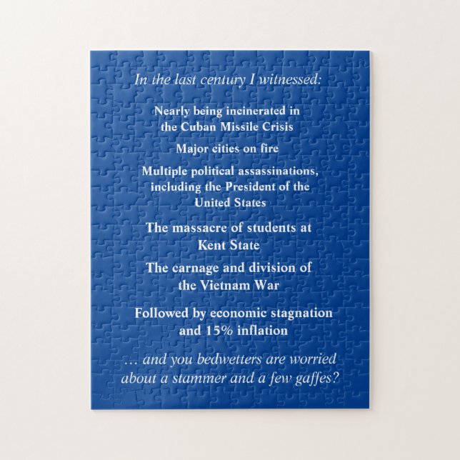 Quebra-cabeça Não tenha tanto medo de apoiar Joe Biden (Vertical)