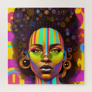 Quebra-cabeça Não toques no meu cabelo preto Melanina afro Rainh