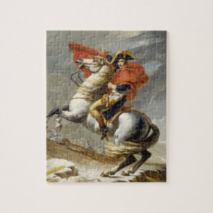 Quebra-cabeça Napoleão atravessando os Alpes por Jacques Louis D