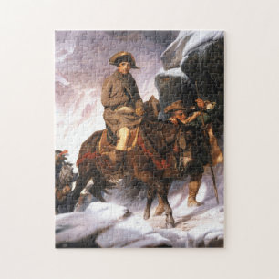 Quebra-cabeça Napoleão Bonaparte atravessando Alpes Paul Delaroc