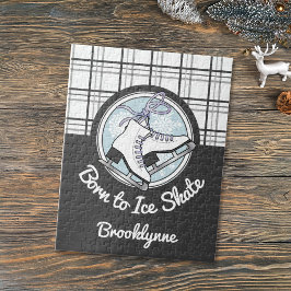 Quebra-cabeça Nascer ao Skate de gelo - Tartan Snowflakes Ice Sk