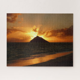 Quebra-cabeça Nascer do sol de Havaí na praia