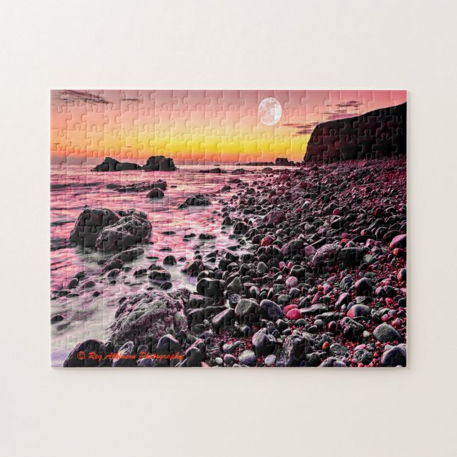Quebra-cabeça Nascer do sol na praia (Horizontal)