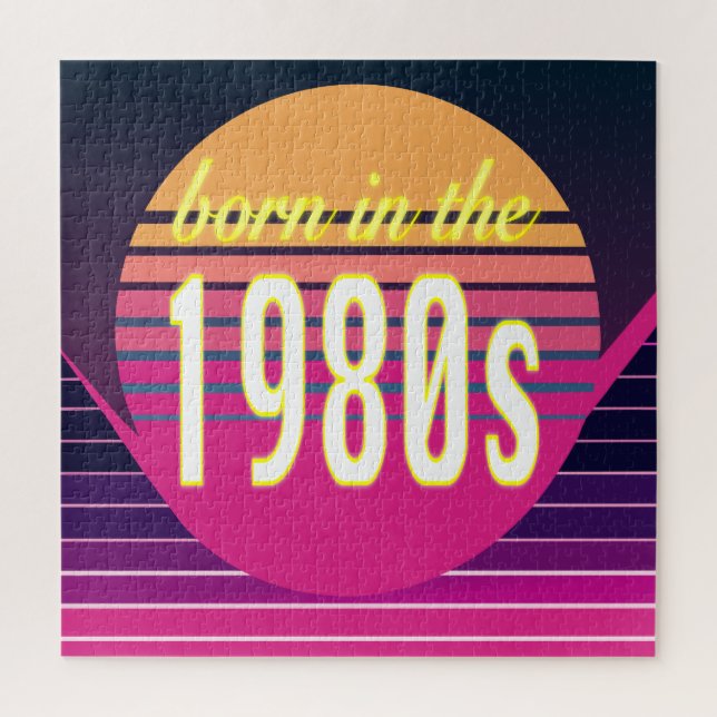 Quebra-cabeça Nascer na década de 1980, Milênio, geração X, ano  (Vertical)