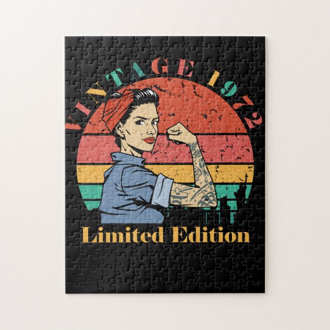 Quebra-cabeça Nascer Vintage 1972 em 1972 (Vertical)