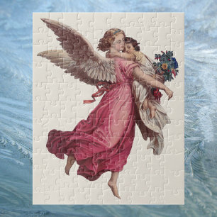 Quebra-cabeça natais vintages, Anjo Guardião Vitoriano