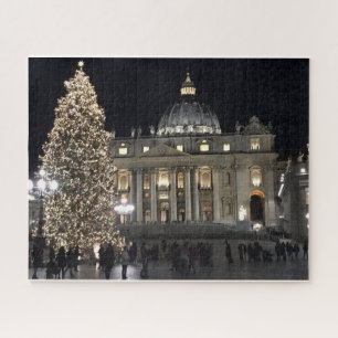 Quebra-cabeça Natal à noite na Rua. Praça Peters