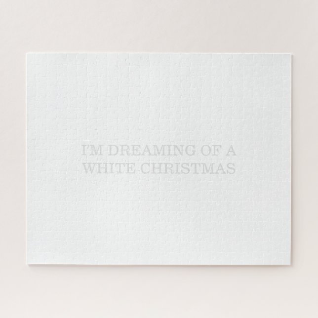 Quebra-cabeça Natal branco (Horizontal)