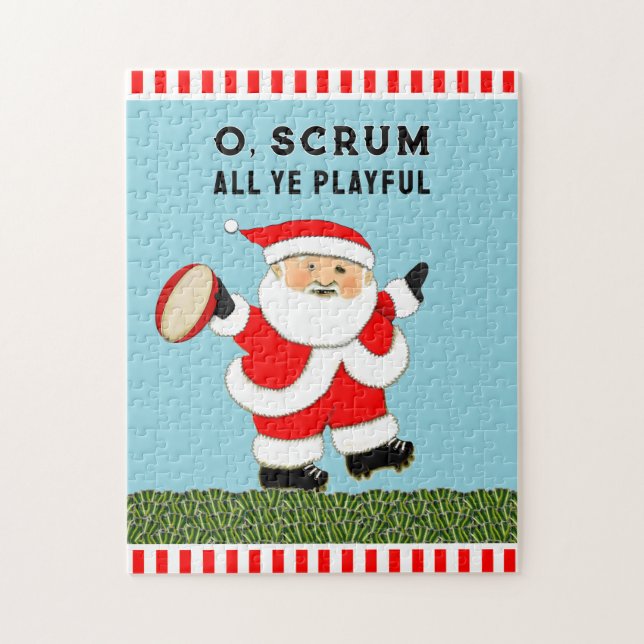 Quebra-cabeça Natal de Rugby  (Vertical)