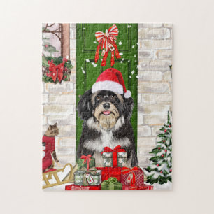 Quebra-cabeça Natal do Cão do Havanês