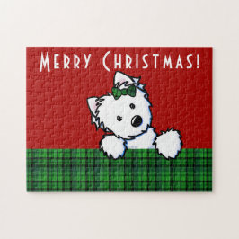 Quebra-cabeça Natal do KiniArt Westie