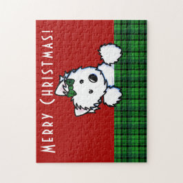 Quebra-cabeça Natal do KiniArt Westie