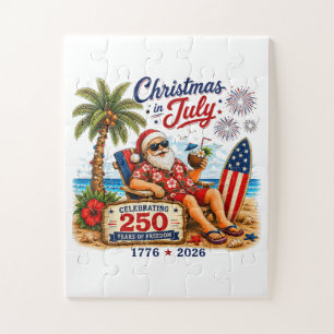 Quebra-cabeça Natal em Julho 250 Anos de Praia da Liberdade Papa