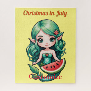 Quebra-cabeça Natal em julho Elf Mermaid Thunder_Cove