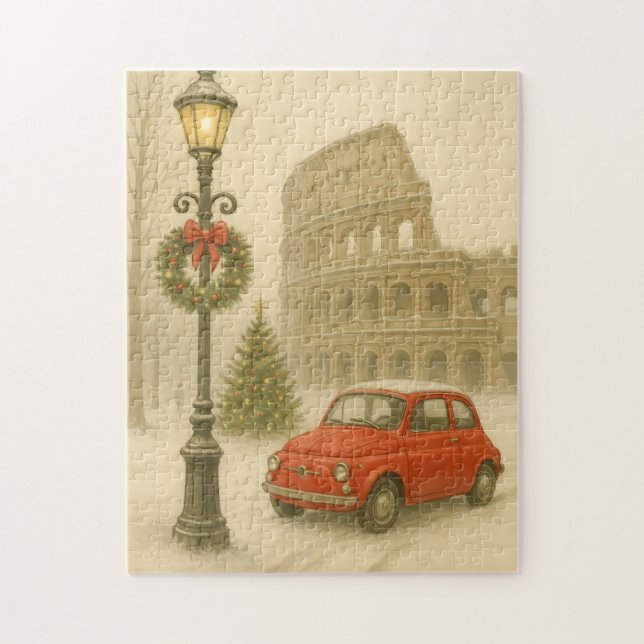 Quebra-cabeça Natal em Roma Itália – Arte de Feriado (Vertical)