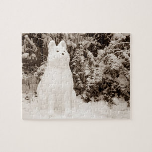 Quebra-cabeça Natal engraçado da foto do boneco de neve de akit