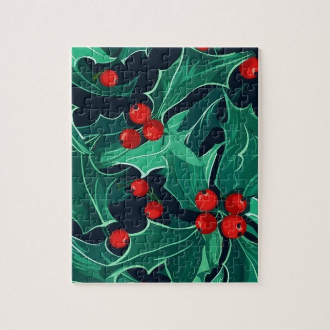 Quebra-cabeça Natal Holly (Vertical)