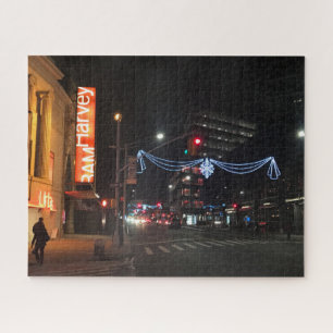 Quebra-cabeça Natal no Centro Brooklyn Nova York Fotografia