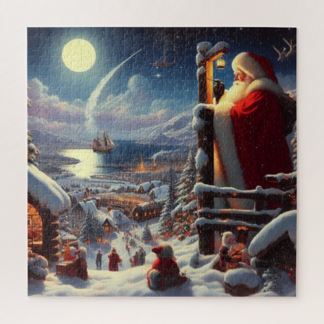 Quebra-cabeça Natal Papai Noel 5 (Vertical)