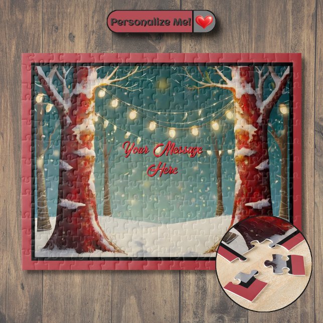 Quebra-cabeça Natal personalizado (Customizable Christmas Jigsaw Puzzle)
