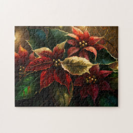 Quebra-cabeça Natal Poinsettias