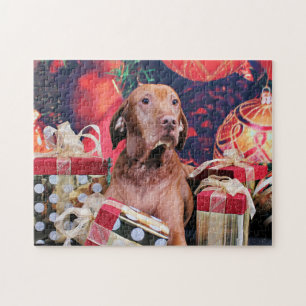 Quebra-cabeça Natal - Vizsla - Budda