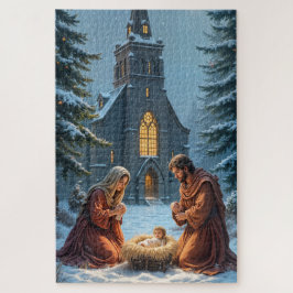 Quebra-cabeça Natividade Cena de Natal