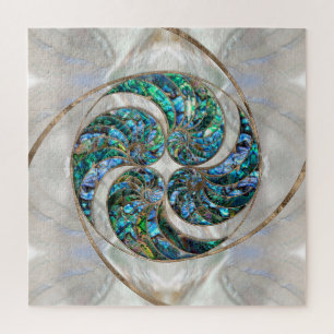 Quebra-cabeça Nautilus Shell - Abalone e Pérola