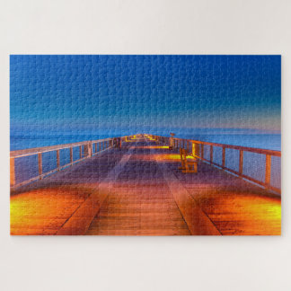 Quebra-cabeça Navarre Beach Pier à Noite