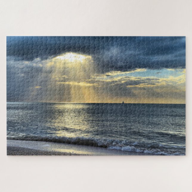 Quebra-cabeça Navegação até o Sunset - 20x30 - 1014 pcs (Horizontal)