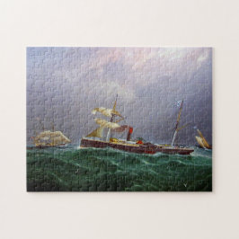 Quebra-cabeça Navio a Roda de Pá de San Salvadore 1886