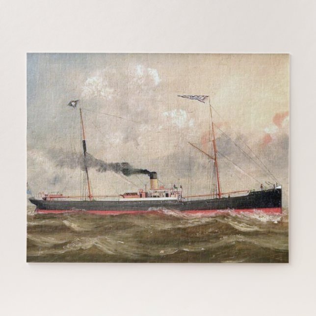 Quebra-cabeça Navio a Vapor Louise 1800s (Horizontal)