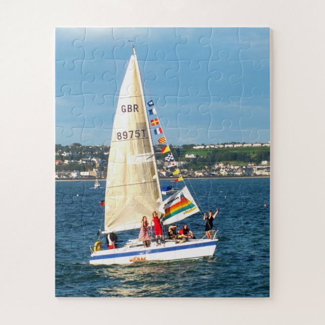 Quebra-cabeça Navio à vela em Jersey (Vertical)