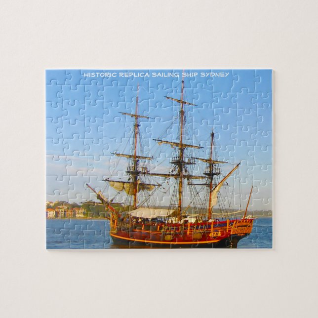 Quebra-cabeça Navio à Vela Réplica Histórica Sydney (Horizontal)
