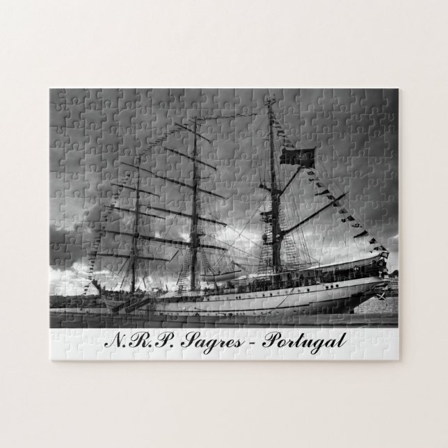 Quebra-cabeça Navio alto português NRP Sagres (Horizontal)