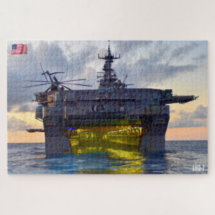 Quebra-cabeça NAVIO AMFÍBIO ASSAULT - LHD 7 (20x30 POLEGADAS)