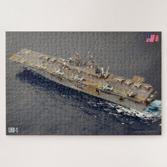 Quebra-cabeça NAVIO AMFÍBIO DE ASSALTA - LHD 1 (20x30 POLEGADAS) (Horizontal)