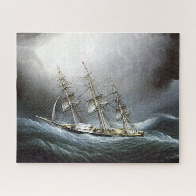 Quebra-cabeça Navio Clipper Cape Horn James Edward Buttersworth (Horizontal)