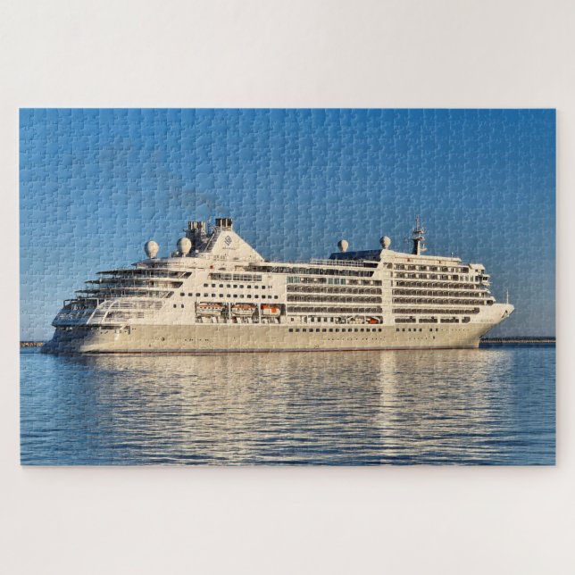Quebra-cabeça Navio cruzeiro início da manhã, Porto Exterior 2 (Horizontal)