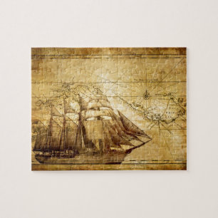 Quebra-cabeça navio de pirata