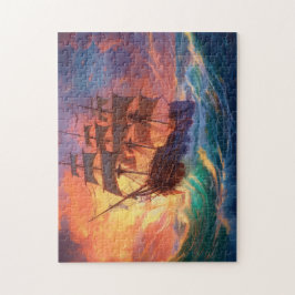 Quebra-cabeça Navio De Velas Em Um Mar Tempestade