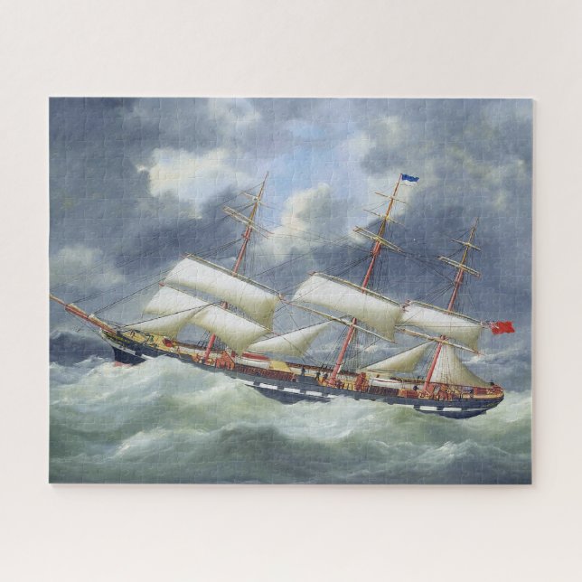 Quebra-cabeça Navio Frigate Training Atalanta 1885 (Horizontal)