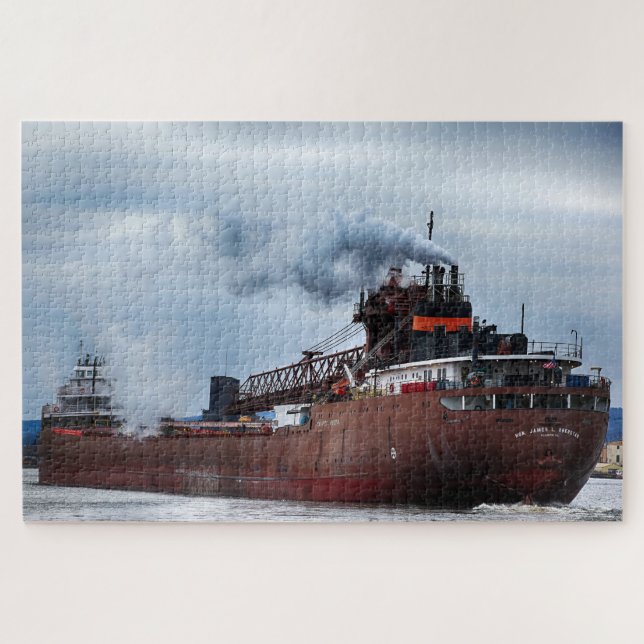 Quebra-cabeça Navio Honorável James L Oberstar Duluth Minnesota (Horizontal)